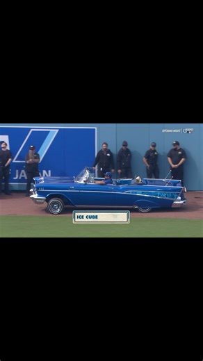 Sleeping On Gems 💎 | Ice Cube drove a '57 Chevy onto the field at Dodger Stadium tonight to deliver the team their World Series trophy with the "You Know How We... | Instagram