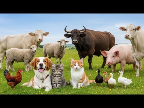 Relaxing Animal Sounds Monkey , Duckling , Chicken , Cow , Bee , Elephant , Sheep Animal Sounds