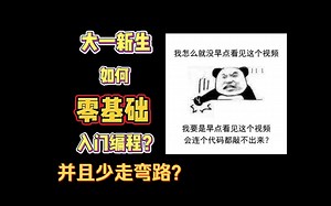 大学生应该如何零基础入门编程？