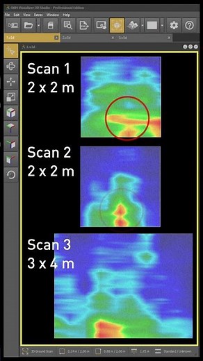 Quick Scan Check | 3D Ground Scans 1—3 🎯 show significant red signal | OKM eXp 6000 w/ Super Sensor