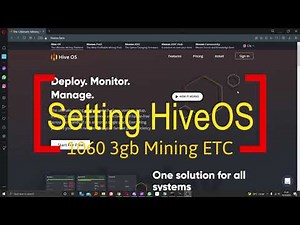 56 Mining Tutorials with Hiveos + Add workers + 1060 3gb mining ETC