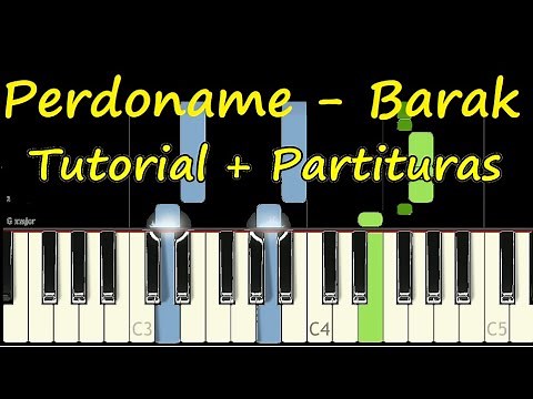 PERDONAME BARAK Piano Tutorial Cover Facil + Partitura PDF Sheet Music Easy Midi Letras Cifrado