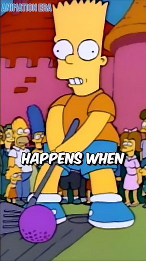 What Happens When Bart Competes In A Mini Golf Match? #thesimpsons