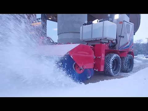 Quickly Remove Snow From Sidewalks With The Ventrac SSV Broom – Simple Start
