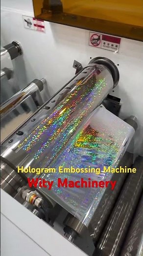 Label hologram embossing machine holographic embosser
