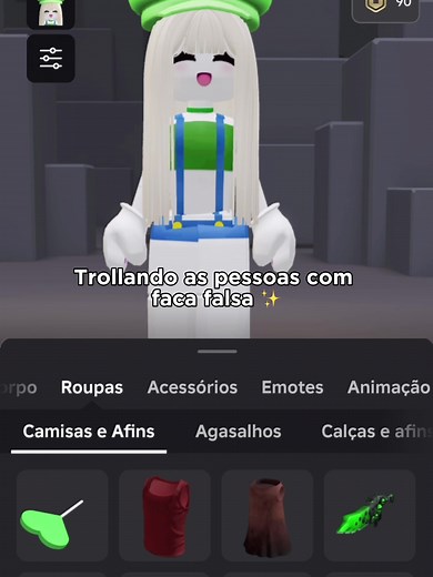 Trollando as pessoas com faca falsa no Murder no Roblox