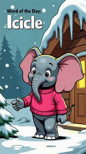 ❄️ Tiki’s Word of the Day: Icicle | Learn Winter Words for Kids