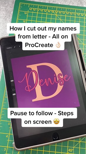 Cutting letters in Procreate 👌🏻 #handmade #etsy #fyp #smallbusiness #cricut #smallbusinesuk #craftaddict #crafting #lovecrafts #smallbusinessstartup