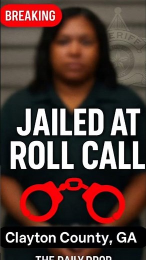 Clayton CountyJail Officer Arrested DURING Roll Call! correction officer arrested during roll call,