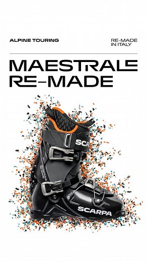 The Maestrale Remade earns a Elevation Outdoors Peak Gear Award! Here is what they had to say: “SCARPA’s redesigned Maestrale already our favorite AT touring boot- light, easy to switch between walk and ski modes, and responsive on the downs. But the brand brought it up a level with this limited edition that is crafted from production scraps that SCARPA has saved in its manufacturing facility for the past two years. The result is a sexy boot that shows how we can build gear and care for the plan