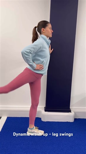 Dynamic warm up - leg swings