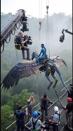 AVATAR Flying Fight Scene! 😱 How We Filmed This VFX Behind The Scenes part 3 #shorts