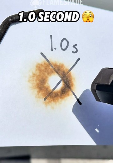 The 10 seconds destroyed it so fast 😭 #lighter #torch #vs #paper