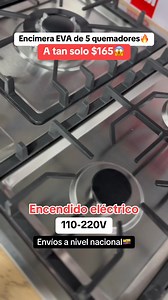 ¡Haz que tu cocina brille con la encimera EVA de 5 quemadores! 🔥 -Acero inoxidable de alta calidad -Encendido eléctrico 110-220V -Diseño moderno y funcional 🚚Envíos seguros a todo el Ecuador 🎁Productos 100% garantizados 💳Aceptamos todas las tarjetas crédito o débito 🛒Ventas al por mayor y menor. Te brindamos una asesoría personalizada. ¡Cotiza con nosotros! 📍Matriz en Santo Domingo de los Tsáchilas, Av los Colonos y camino a la Bengala. ⏱️Horarios de atención: Lunes a Sábados 8:00 am hasta