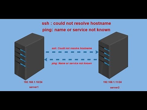 how to fix ssh or ping; could not resolve hostname; name or service not known in CentOS8