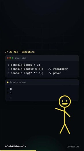 JavaScript Operators You MUST Know! ⚡