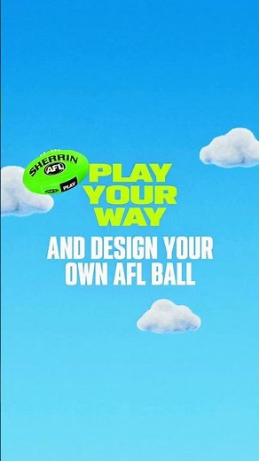 Get creative like Zippy! Design your AFL ball now, link in bio 👀