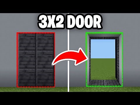 How To Make a 3x2 Piston Door In Minecraft! - Bedrock & Java