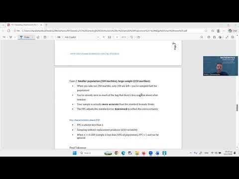 5.5 C Finite population correction FPC