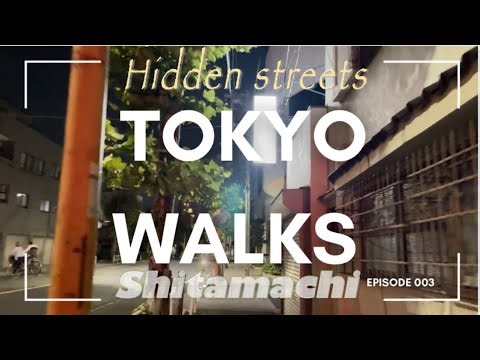 Tokyo Walk – Hidden Streets of Shitamachi | Quiet Alleyway Stroll (No Talking)