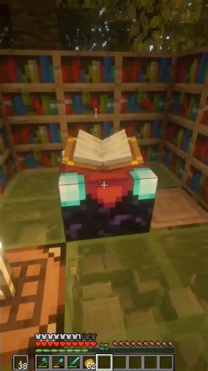 Enchanting table #minecraft #minecraftrealistic #gaming #minecraftbuilding