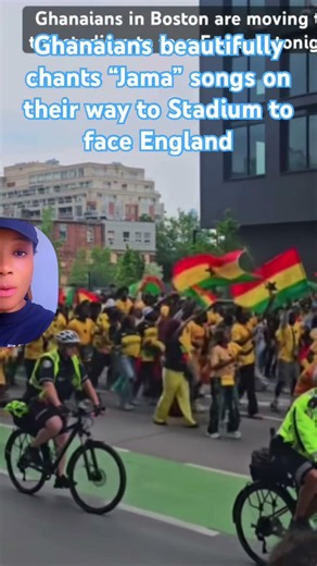 Ghanaian supporters beautifully chants “jama” songs on their way to face England. #worldcup2026