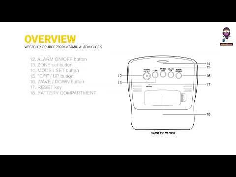 How to Set Up and Use the Westclox Source 70026 Atomic Alarm Clock