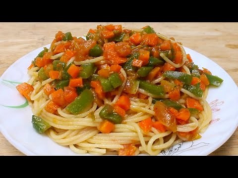 Spaghetti with vegetable recipe