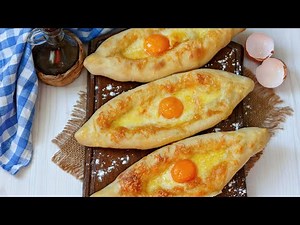 🥞 Хачапури по-аджарски, рецепт грузинских хачапури в форме лодочек с яйцом и сыром