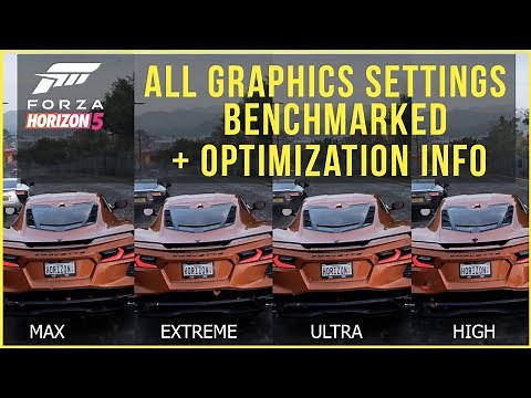 Forza Horizon 5 Settings & Optimization | Benchmark All Graphics Settings | Side by Side Comparison
