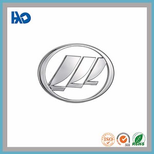 [Hot Item] Custom 3D Glossy Silver Chrome Car Logo Badge/Emblem