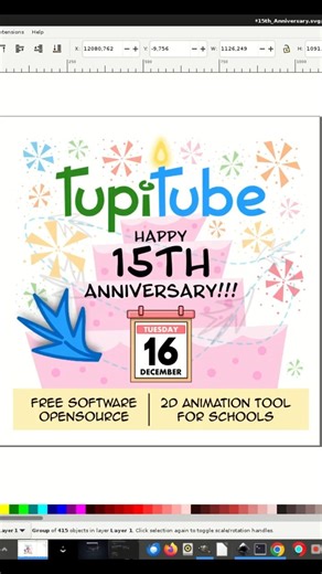 Happy 15th Anniversary TupiTube! #2d #animation #freesoftware