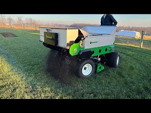 Stand On Topdresser, Aerator, Overseeder - Lawn Maintenance Machine by Earth & Turf