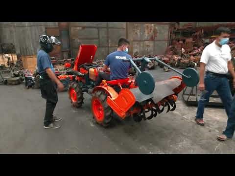 Kubota Mini Tractor B6001 With Rotovator Test Drive With Customer - Metro Manila, Philippines
