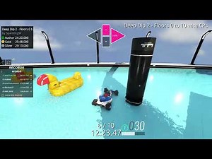 Deep Dip 2 - Floors 0 to 10 with CPs| WR by Wirtual | Hardest Tower Map - Trackmania Trial | Record