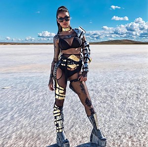 Cyberpunk Armor Set – Arm & Leg Covers for Futuristic Cosplay, Apocalyptic Robot Wear, Metallic Cyborg Costume for Festival Burning Man - Etsy