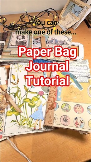 PAPER BAG JOURNAL TRASH TO TREASURE #short #junkjournal #joiedefi #artjournal