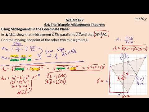6.4 The Triangle Midsegment Theorem