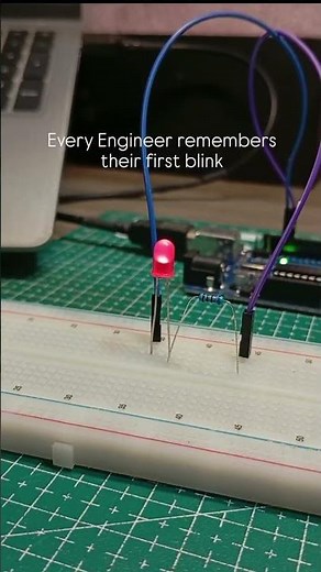 Every Electronic Engineer Remembers Their First Blink 🔴⚡ #embeddedsystems