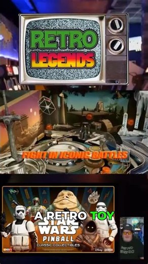 The Retro Toy Aesthetic of Star Wars Pinball Hits Hard #nostalgia #pinball #arcade