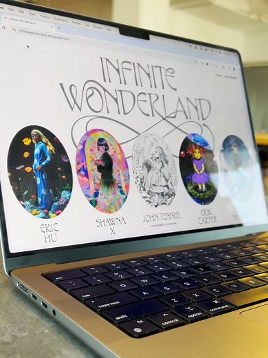 Infinite Wonderland Google Lab Session with Unique Artist Styles