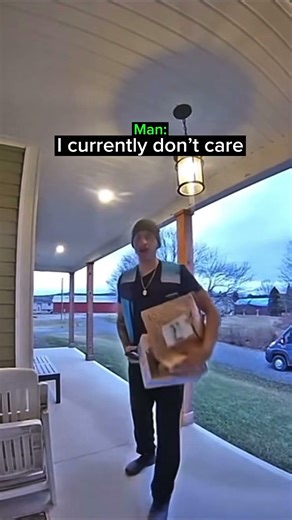 A Doorbell Message Plays and the Delivery Driver Responds With a Joke