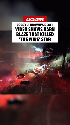 Tragic footage just in from Chaptico, Maryland 😢 A massive barn fire claimed the life of Bobby J. Brown this week. TMZ has obtained intense video showing flames ripping through the 50×100-foot structure. 🙏 | TMZ