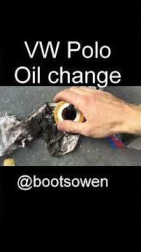 1.2 VW polo oil and filter change #automobile #smallenginerepair #diy