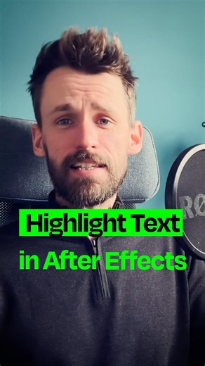 Highlight Text in #aftereffects
