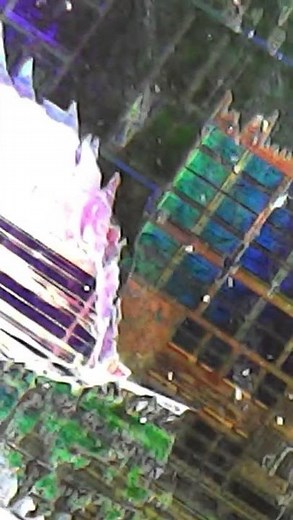 This is what a processor looks like under a microscope #microscope #intel