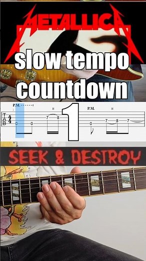Slow Metronome Practice – Intro (Tabs + Count-In)