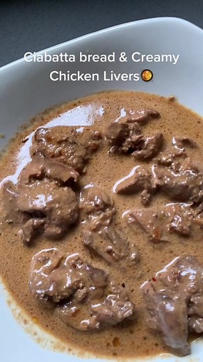 Ciabatta Bread and Creamy Chicken Livers Recipe