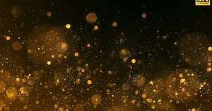 Elegant Golden Particles Sparkling Background Animation