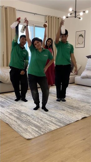 Eco Clean team understood the assignment: spotless home + good vibes only! #dubai #sparklingclean